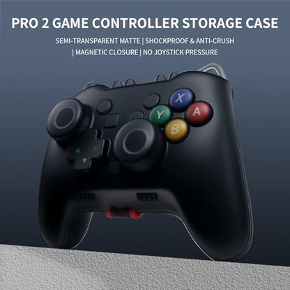 PERFECTSIGHT Switch Pro 2 Controller Protective Case, Cute Cat Ear Hard Shell Joystick Protector Cover, Heavy Duty Switch Accessory Protective Cover Travel Stroage - Black - color: Black for Switch 2