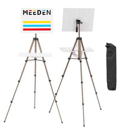 MEEDEN Plein Air Easel for Painting: Adjustable Travel Watercolor Tripod