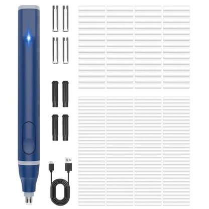 Electric Eraser, USB C Rechargeable Pencil Eraser with 220 Eraser Refills - color: Blue