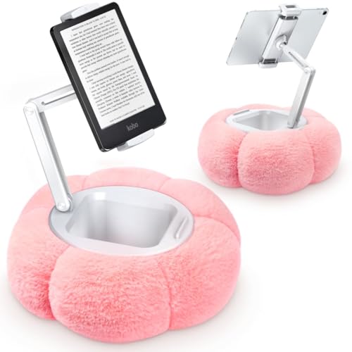 CreaDream Pumpkin Tablet Pillow Stand, Adjustable Pillow Stand for Lap Bed - color: Pink