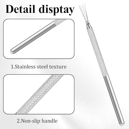 JJUNW 4Pcs Spider Gel for Nails, Clay Texture Tools, Liner Brush for Nails Gel Scoring Tool Pottery, Roller Polymer Clay Tools Nail Art for Sculpture Detail Texturing and Modeling