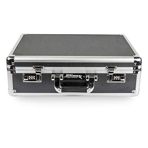 Ultimaxx Medium Aluminum Hard Case with Pre-Cut Foam for Travel and Storage of Drones, Gear, and Equipment for All DJI Mavic Models (Mavic Pro, Mini, Etc.), Autel EVO, Ryze Tech Tello, and More