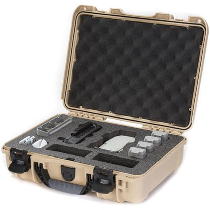 NANUK 910 Waterproof Hard Case with Foam Insert for DJI Mini SE Fly More Kit - Tan (910-MAVMSE0)