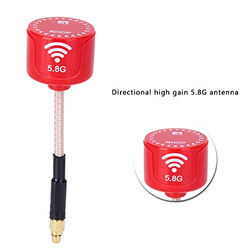 5.8Ghz 3dBi RHCP Antenna for FPV Racing Drone Red - size: MMCX Straight