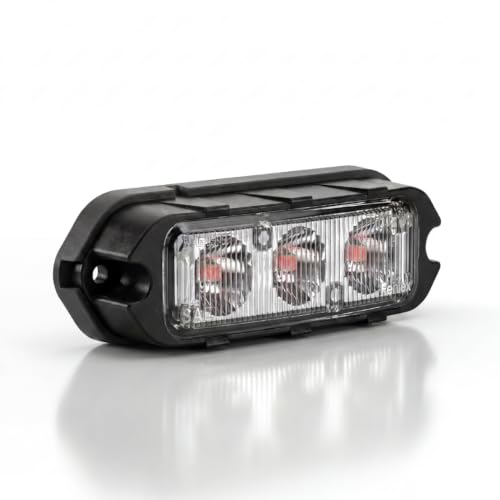 Feniex T3 Surface Mount | Blue | Compact, 14 Flash Patterns | 3 LEDs, Super Bright 3 Watt LEDs, SAE Class 1 | Emergency Warning Lights - color: Blue