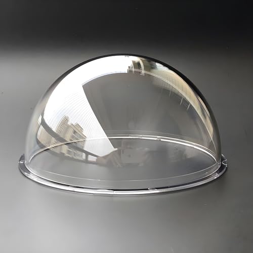 4.2 Inch Clear Dome Cover Transparent Hemisphere Camera Lens Protective Cover, Polycarbonate Plastic Glass Security CCTV Camera Case, Dome Outer Diameter 107mm
