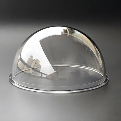 4.2 Inch Clear Dome Cover Transparent Hemisphere Camera Lens Protective Cover, Polycarbonate Plastic Glass Security CCTV Camera Case, Dome Outer Diameter 107mm