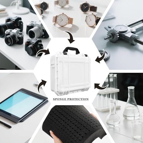 Relaxweex 11.3 x 8.7 x 4.2 Inch Hard Case, Grid Shell, White - color: White, size: 11.3 x 8.7 x 4.2 Inch, style: Grid Shell