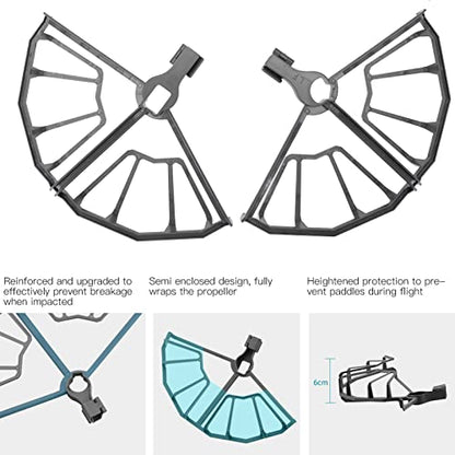 Drone Propeller Guard, Semi Enclosed Protector, Professional ABS Grey for Beginners Outdoor Photography