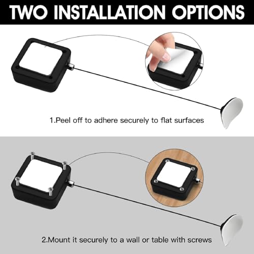 4Pcs 6.6FT Retractable Remote Control Tether with Adjustable Leash, TV Remote Tether for TV and DVD, Never Lose TV Remote Again - size: 4PCS-6.6FT