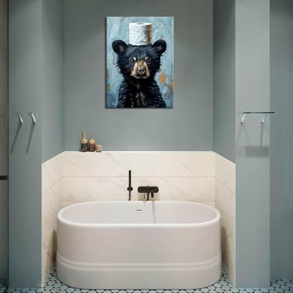 Diamond Art Kits for Adults,fun Bear Diamond Painting Kits 12 x 16in - color: DP01996