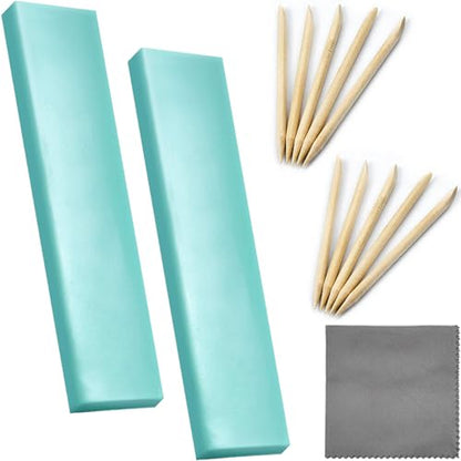 Watch Cleaning Putty Kit with Watchmaking Cleaning Putty Watch Cleaner Clay, Willow Sticks and 18CM Cleaning Cloth, for Wristwatch Wheel Pivot and Repair Tool - size: 13 in 1