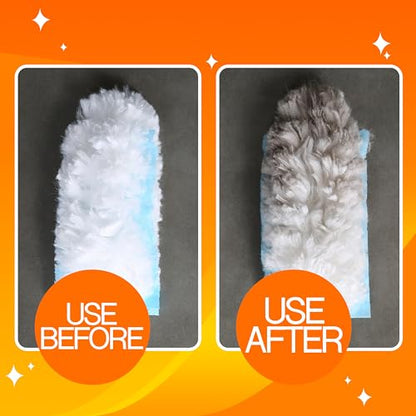 360 Duster Refills for Swiffer, Refill Kit with 50 Dusters for Cleaning Home & Car, Heavy Duty Multi Surface - style: 50 Duster Refills
