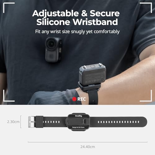 SMALLRIG POV Wrist Strap Only for DJI Osmo Nano/Action 6, with Multi-Angle Flexibility, Quick Release for Horizontal/Vertical Switch, Adjustable & Secure Wristband - 5763 - style: POV Wrist Strap - 5763