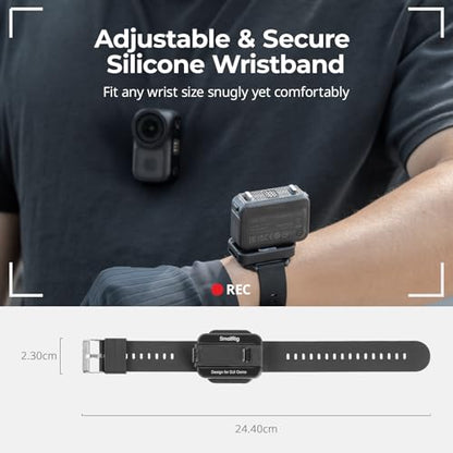 SMALLRIG POV Wrist Strap Only for DJI Osmo Nano/Action 6, with Multi-Angle Flexibility, Quick Release for Horizontal/Vertical Switch, Adjustable & Secure Wristband - 5763 - style: POV Wrist Strap - 5763