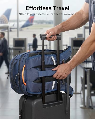 Tolaccea 30L Travel Laptop Backpack TSA Carry-On for Business Trips Commute - color: Navy