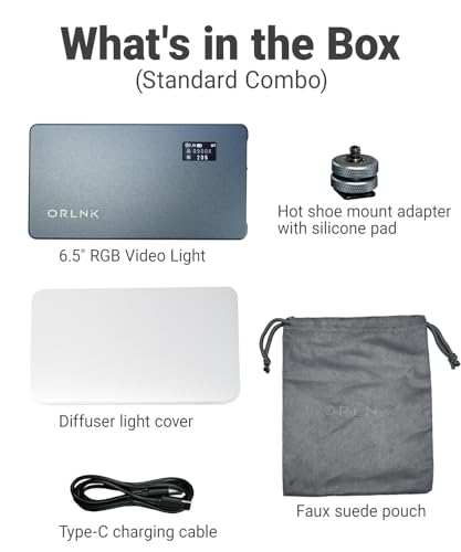 Portable LED Camera Light RGBWW Video Lights for Photographers, Creators - style: 5in1 Combo
