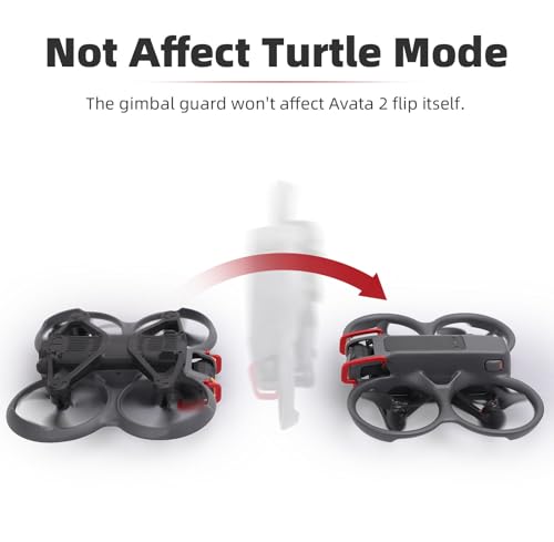 BTG Gimbal Protector Gimbal Bumper for DJI Avata 2 Drone Accessories Parts Gimbal Guard (Red)