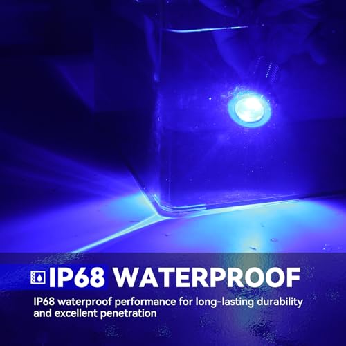 Marine LED Boat Interior Lights, 12V-24V, 4PCS Blue, IP68 - color: BLUE