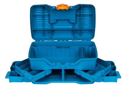 Flambeau Outdoors NextGen 4/0 M Tackle Box 4 Pivot Trays 23 Slots, Blue - size: Medium - Without Tackle Kit - Blue