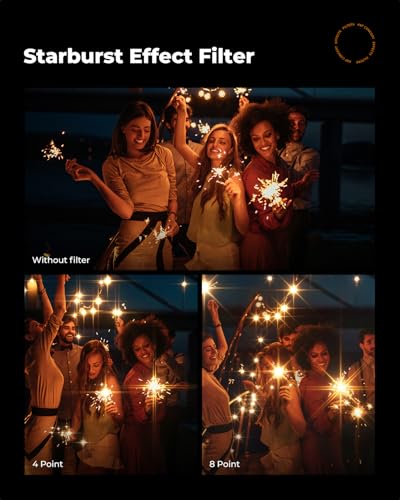 K&F CONCEPT 58mm Variable Star Starburst Filter 4 8 Points - size: 58mm