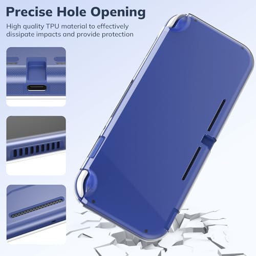 Younik Switch Lite Case, 14 in 1 Accessories Kit for NS Switch Lite (2019) - color: Blue