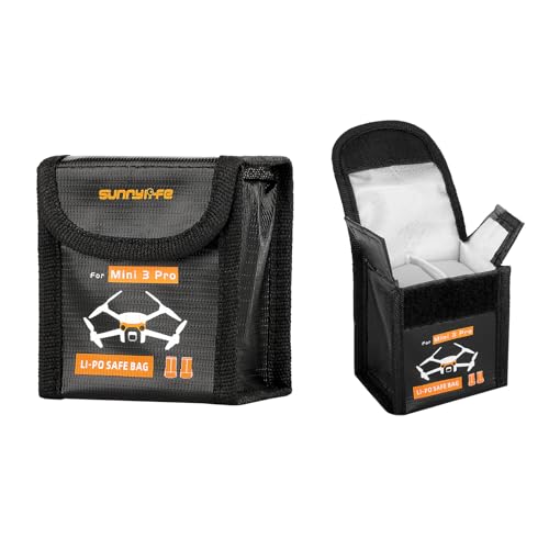 Lipo Battery Bag for DJI Mini 5/4/3 Pro Battery - for 2 batteries - size: Medium (for 2pcs batteries)
