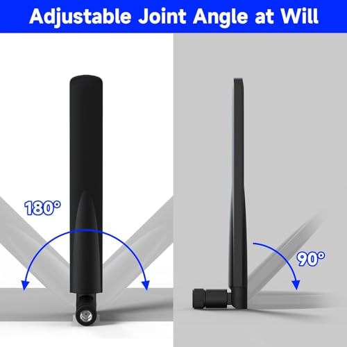 Superbat Short WiFi Antenna Dual Band 2.4GHz 5GHz RP-SMA Antenna 4-Pack - style: 4-pack