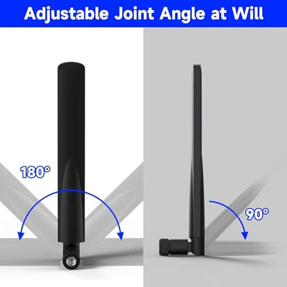 Superbat Short WiFi Antenna Dual Band 2.4GHz 5GHz RP-SMA Antenna 4-Pack - style: 4-pack