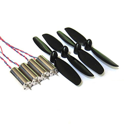 8520 Coreless Brushed Motor Set 53000rpm 8.5x20mm + 75mm Propeller CW CCW(4pcs)