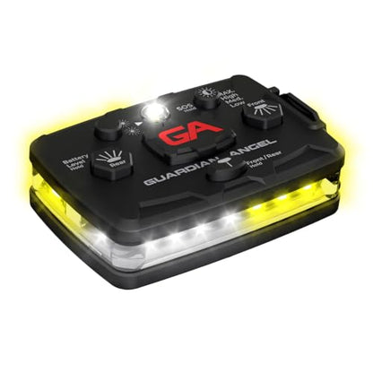 Guardian Angel Elite Safety Light - White/Yellow Front & White/Yellow Rear - color: WhiteYellow/WhiteYellow, size: 1-Pack