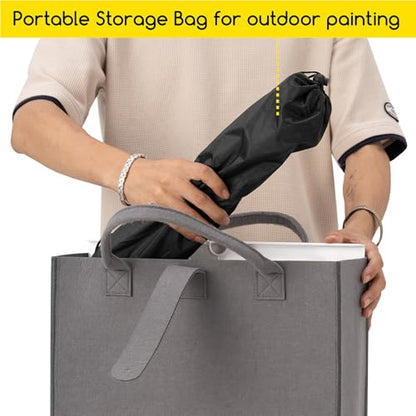 MEEDEN Plein Air Easel for Painting: Adjustable Travel Watercolor Tripod