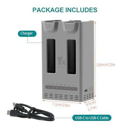 Taoke 100W Dual Battery Charging Hub Compatible with DJI Avata 360