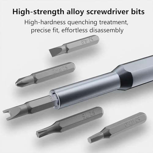 24in1 Mini Precision Screwdriver Set, magnetic Screwdriver case and corrosion-resistant alloy bits for universal phone, computer, home electronics, glasses, watch,clock,drones repair.