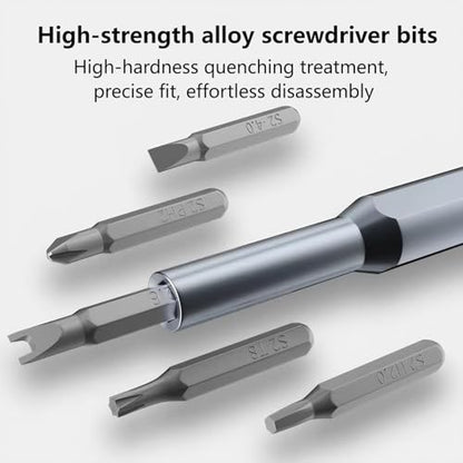 24in1 Mini Precision Screwdriver Set, magnetic Screwdriver case and corrosion-resistant alloy bits for universal phone, computer, home electronics, glasses, watch,clock,drones repair.