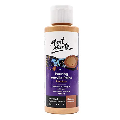 Premium Rose Gold Acrylic Paint, 120ml Bottle by Mont Marte