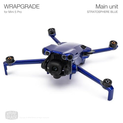 WRAPGRADE Skin Stickers Compatible with DJI Mini 5 Pro (Stratosphere Blue) - color: Stratosphere Blue
