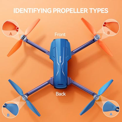 Veeniix V11Air 6K Drone with Camera for Adults + 4 Pcs Original High-Durability Propellers