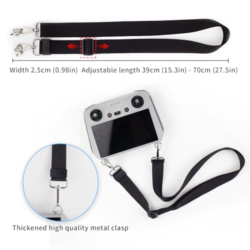 Portable Lanyard Neck Strap for DJI Mini3/mini3 Pro/mini4 Pro/air 2s/air3/Flip - color: Black