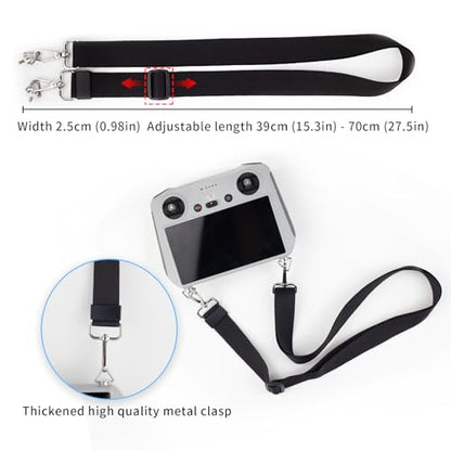 Portable Lanyard Neck Strap for DJI Mini3/mini3 Pro/mini4 Pro/air 2s/air3/Flip - color: Black