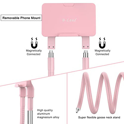 B-Land Cell Phone Holder, Universal Lazy Bracket DIY Mobile Phone Stand - color: Pink