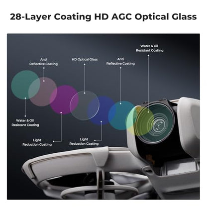 K&F CONCEPT Circular Polarizers CPL Filter Compatible with DJI NEO, Drone CPL Filter with 28 Multi-Coated/HD Optical Glass/Lightweight - style: CPL