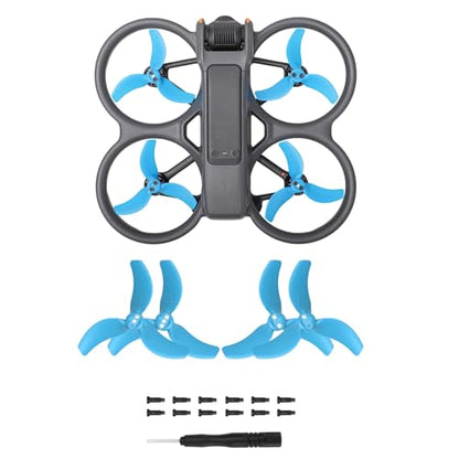 Avata 2 Propellers, 4Pcs Avata 2 Propellers Replacement, Low Noise Replacement Spare Blades Props for DJI Avata 2 Drone Accessories - color: Blue