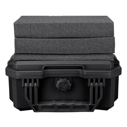 Eylar 11.8" Intact Series Compact Hard Camera Case, Lightweight and Durable Stacker Design with Foam (Black) - color: Black
