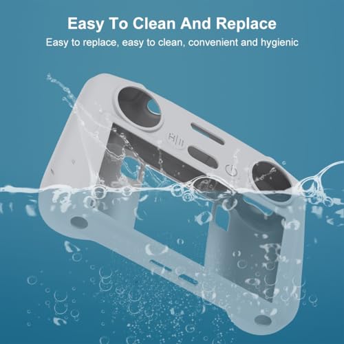 for DJI Mini 4 Pro/Air 3 Remote Control/DJI RC 2 with Screen Silicone Protective Case (Grey) - color: Gray