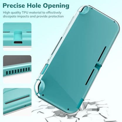 Younik Switch Lite Case, 14 in 1 Accessories Kit for NS Switch Lite (2019) - color: Green