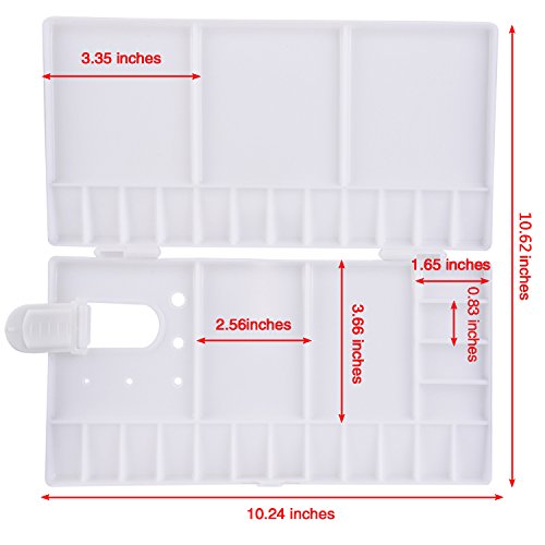 Shappy Watercolor Palette 33 Compartments Folding Paint Tray