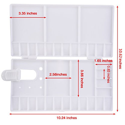 Shappy Watercolor Palette 33 Compartments Folding Paint Tray