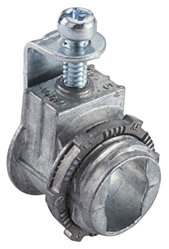 Halex, 3/8 in. Flexible Metal Conduit (FMC) Saddle Connectors , 20670, 5 per pack - style: 3/8" (1/2" KO) in. Trade Size 5 Per Pack