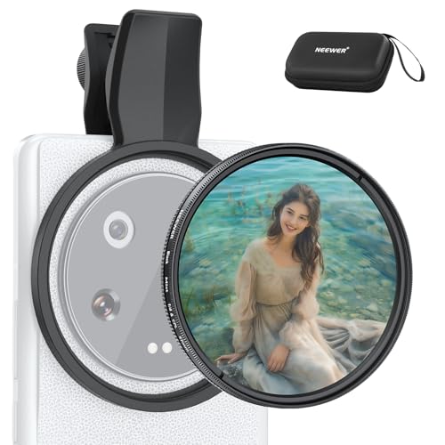 NEEWER 2 in 1 67mm CPL & Black Diffusion 1/4 Filter Compatible with Android Samsung S25 Ultra Google Pixel Huawei Xiaomi, Circular Polarizing Phone Camera Lens Photography Accessories Kit, FL-B36 - size: 67mm, style: CPL+Black Diffusion 1/4 Compatible wit